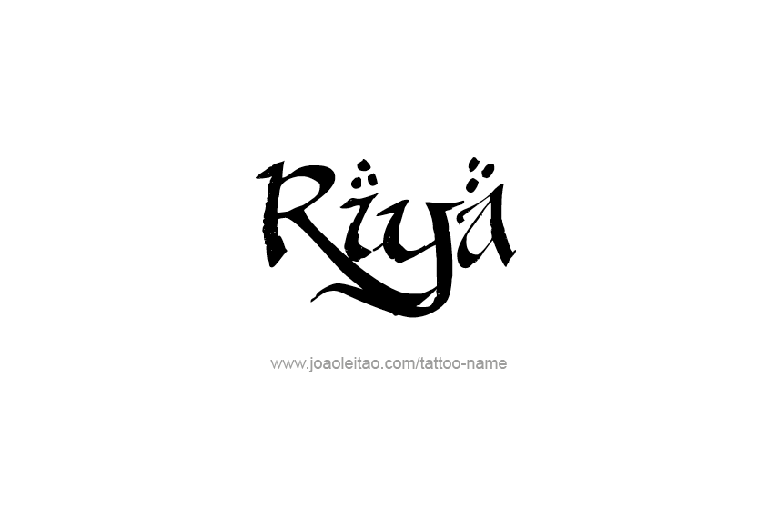 Tattoo Design Name Riya  
