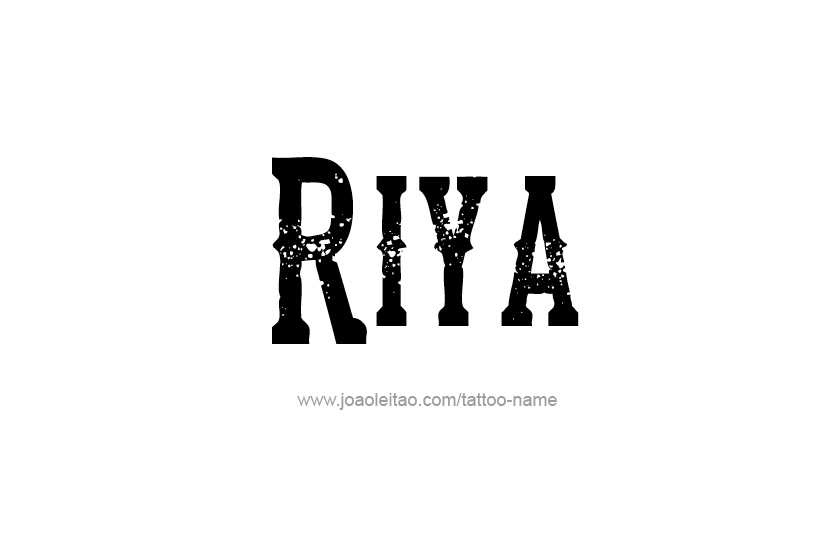 Tattoo Design Name Riya  