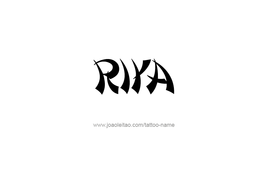 Tattoo Design Name Riya