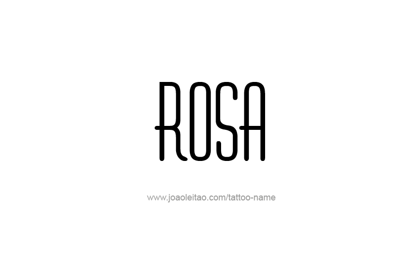 Tattoo Design Name Rosa  