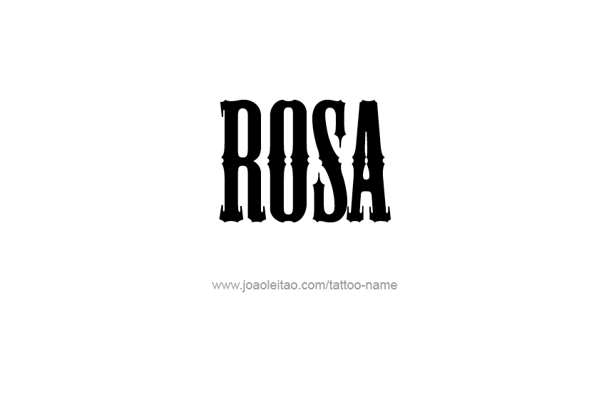 Tattoo Design Name Rosa  