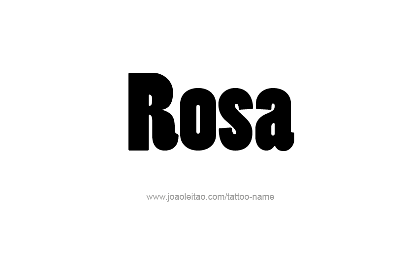 Tattoo Design Name Rosa  