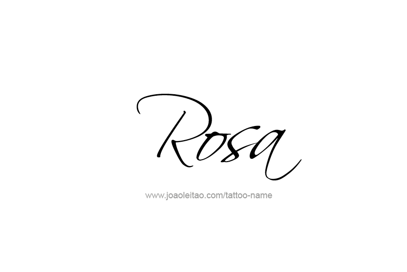 Tattoo Design Name Rosa  