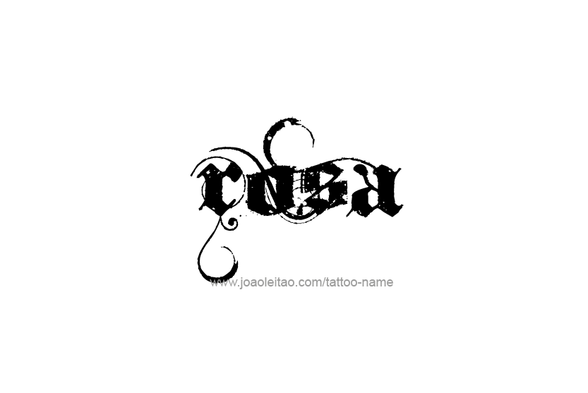 Tattoo Design Name Rosa  