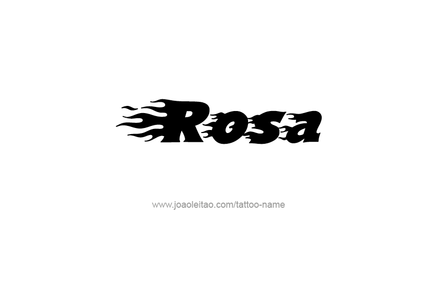 Tattoo Design Name Rosa  