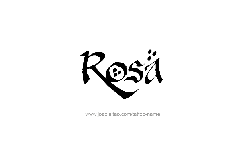 Rosa Name Tattoo