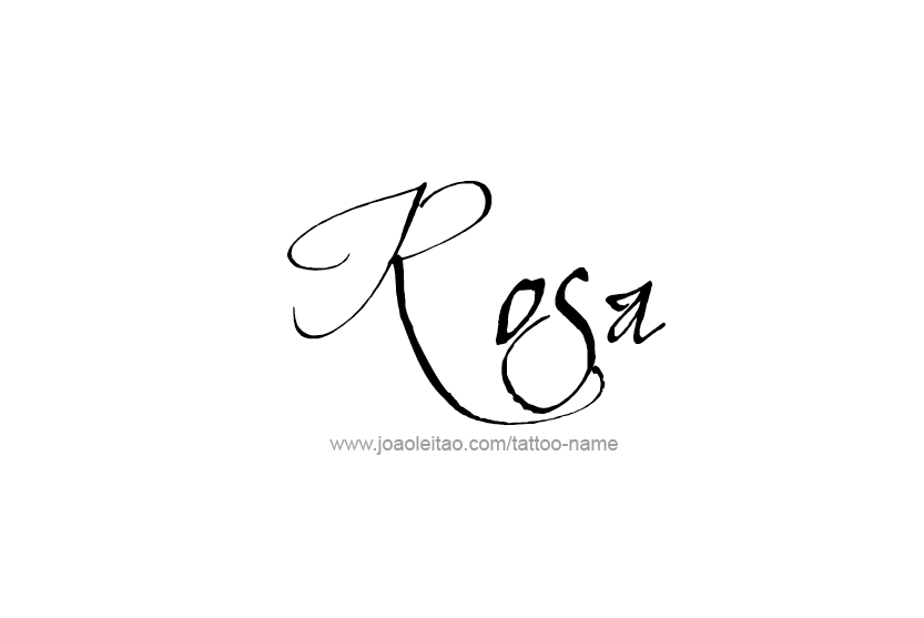 Tattoo Design Name Rosa  