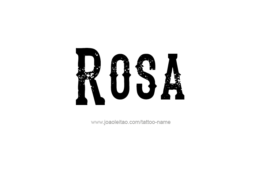 Tattoo Design Name Rosa  