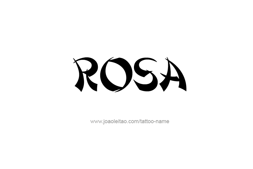 Tattoo Design Name Rosa