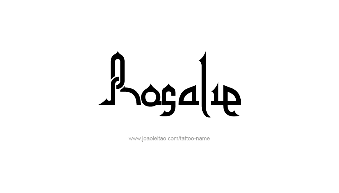 Tattoo Design Name Rosalie  