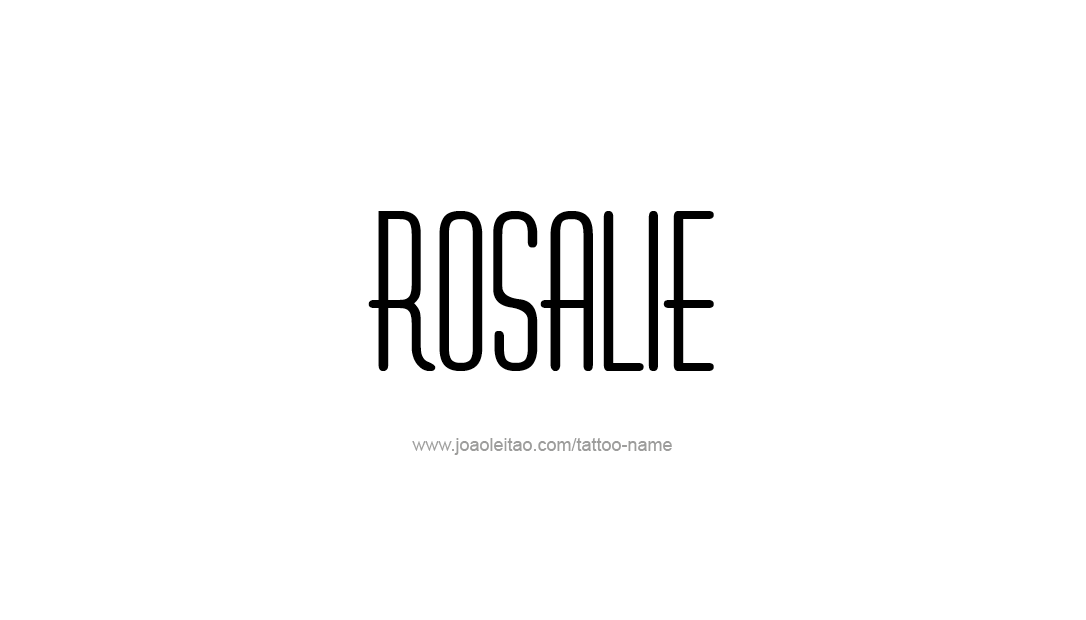 Tattoo Design Name Rosalie  