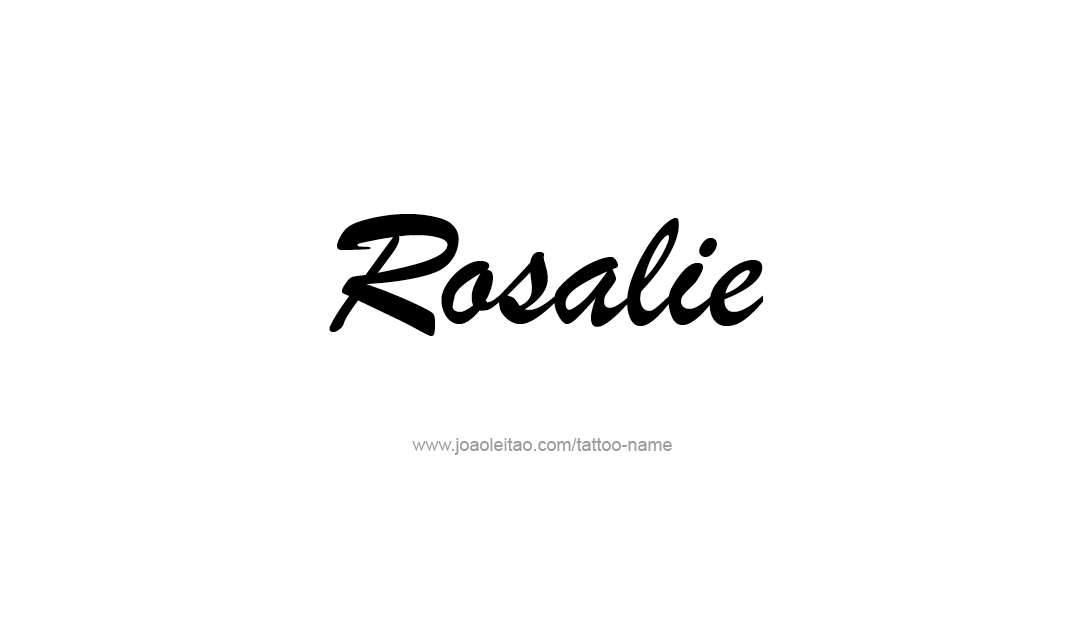 Tattoo Design Name Rosalie  