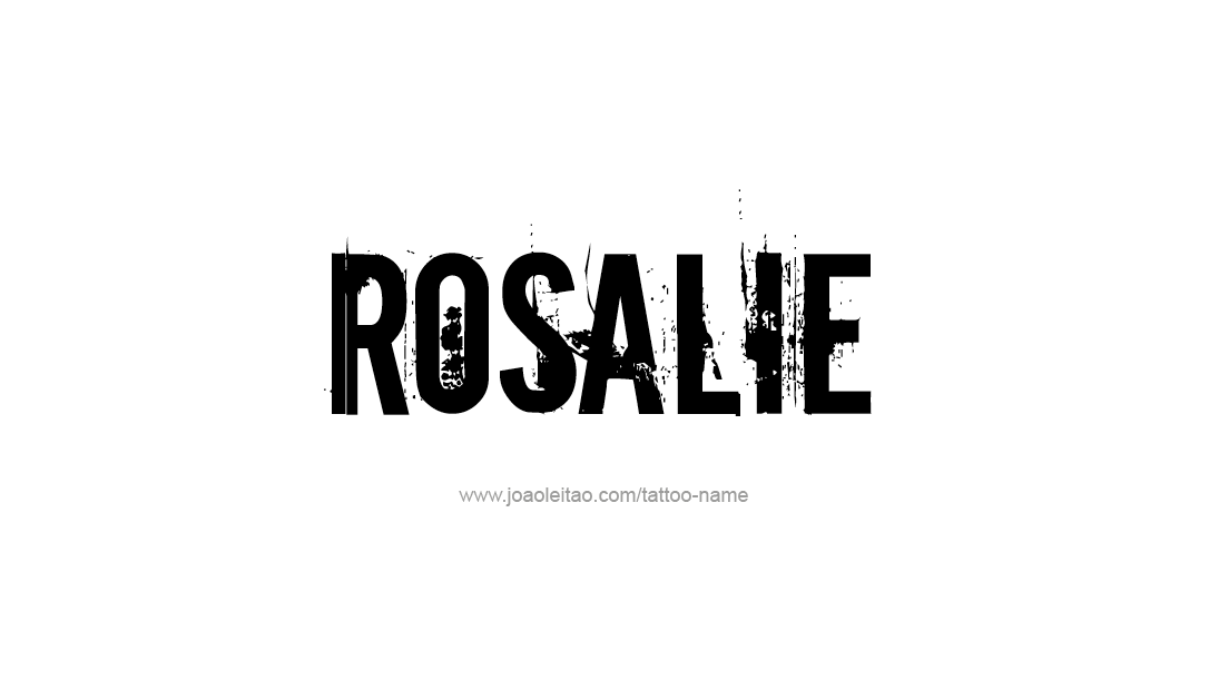 Tattoo Design Name Rosalie  