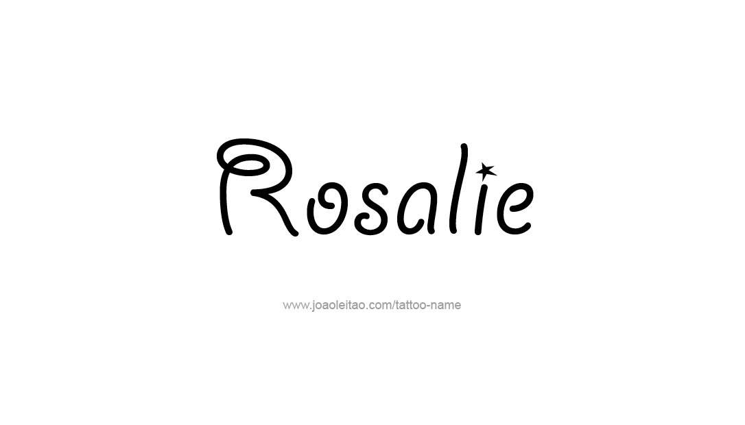 Tattoo Design Name Rosalie  