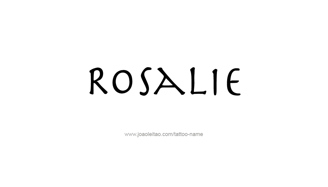 Tattoo Design Name Rosalie  