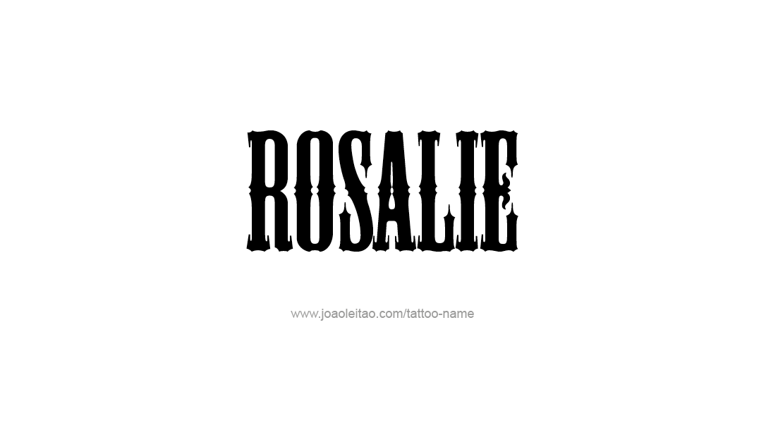 Tattoo Design Name Rosalie  