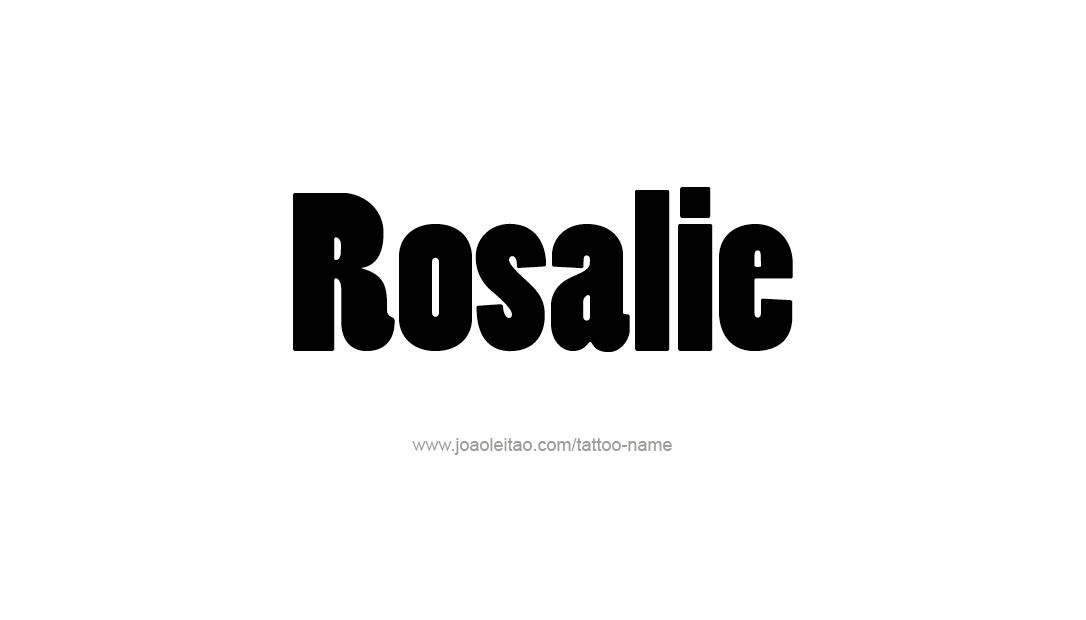 Tattoo Design Name Rosalie  