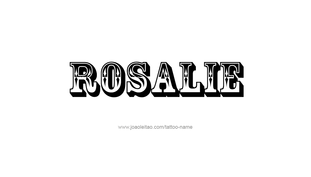 Tattoo Design Name Rosalie  