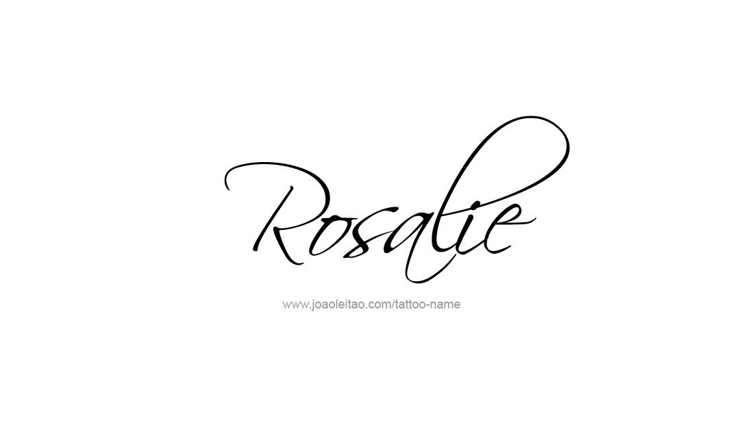 Tattoo Design Name Rosalie  