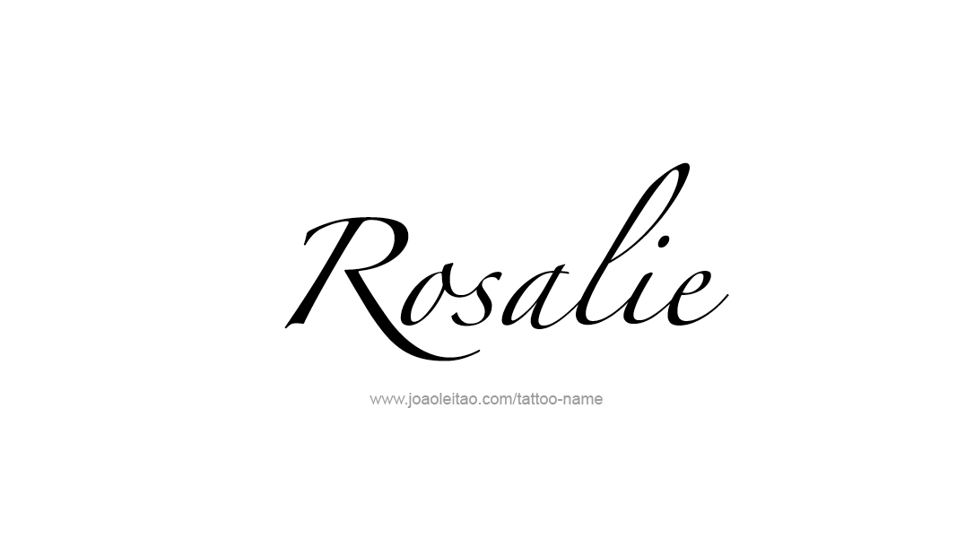 Tattoo Design Name Rosalie  