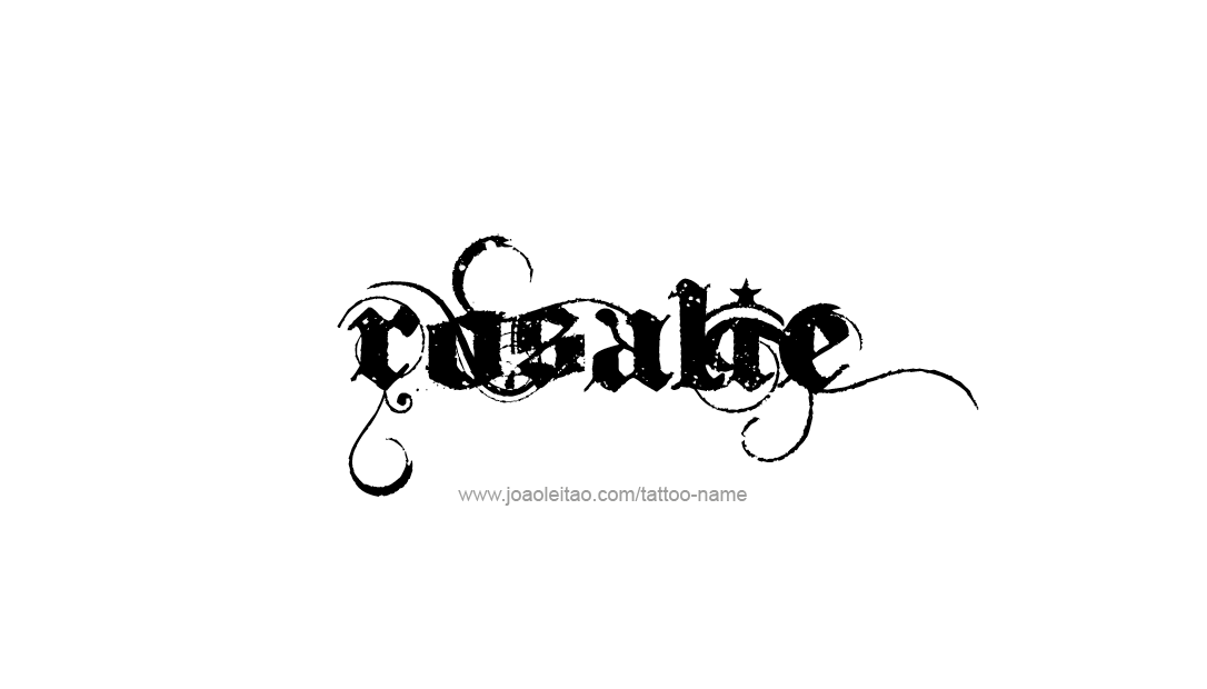 Tattoo Design Name Rosalie  