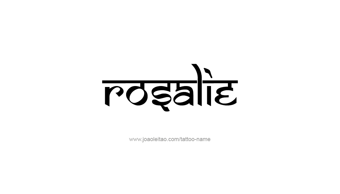 Tattoo Design Name Rosalie  
