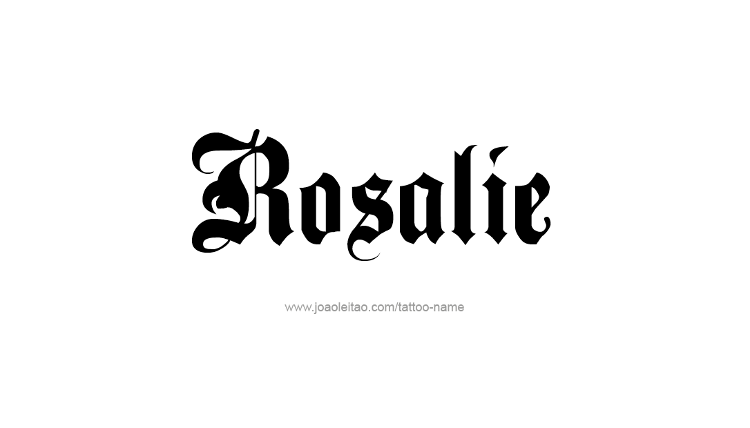 Tattoo Design Name Rosalie  