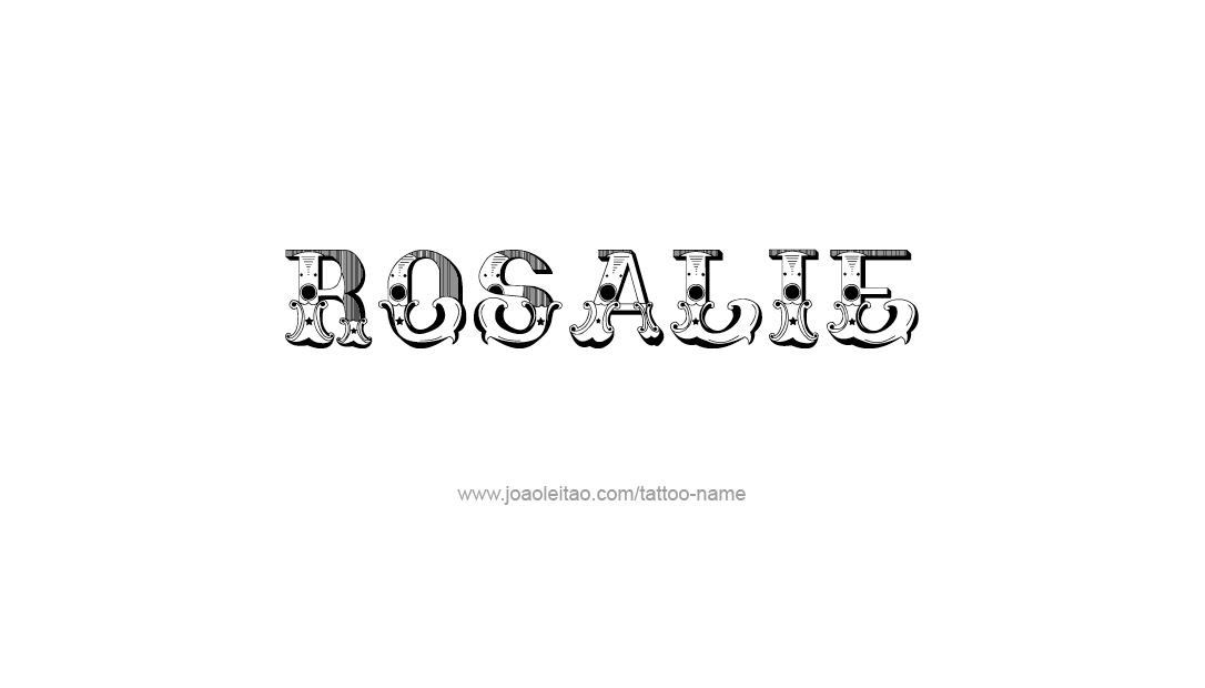 Tattoo Design Name Rosalie  