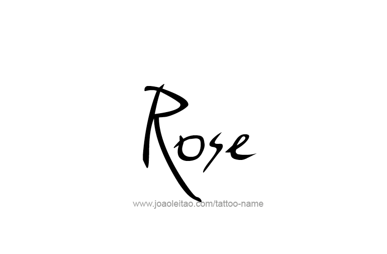 Tattoo Design Name Rose  