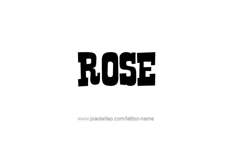 Tattoo Design Name Rose  