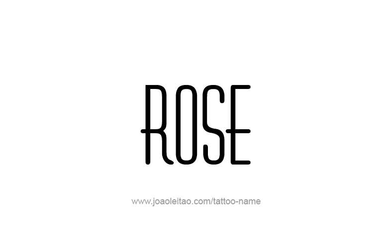 Tattoo Design Name Rose  