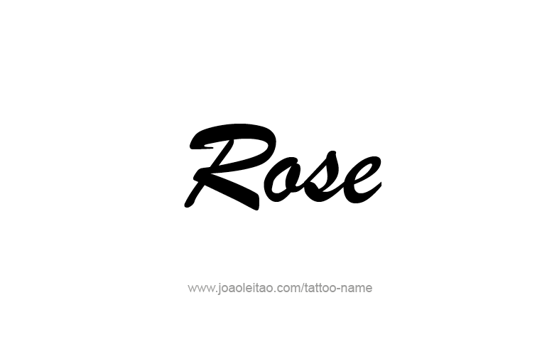 Tattoo Design Name Rose  