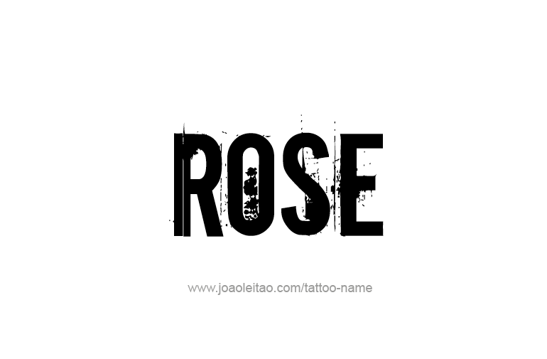 Tattoo Design Name Rose  