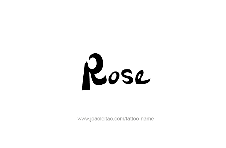 Tattoo Design Name Rose  