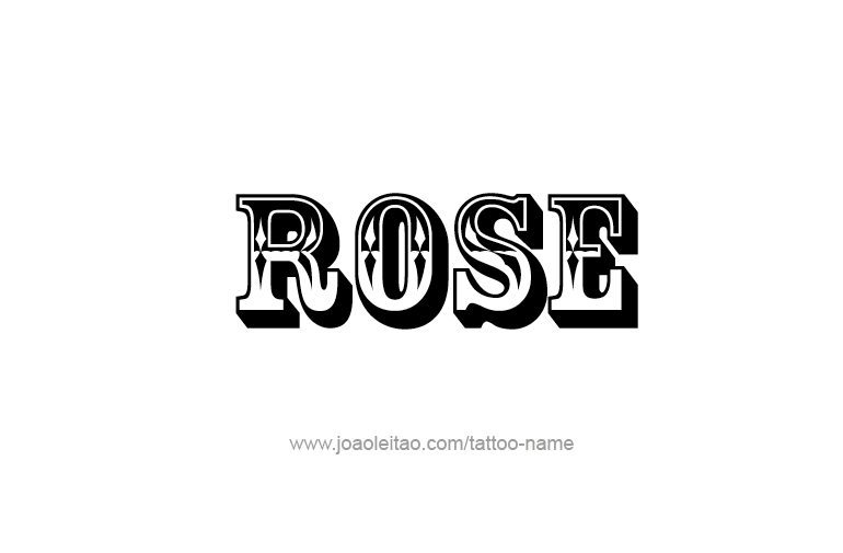 Tattoo Design Name Rose  