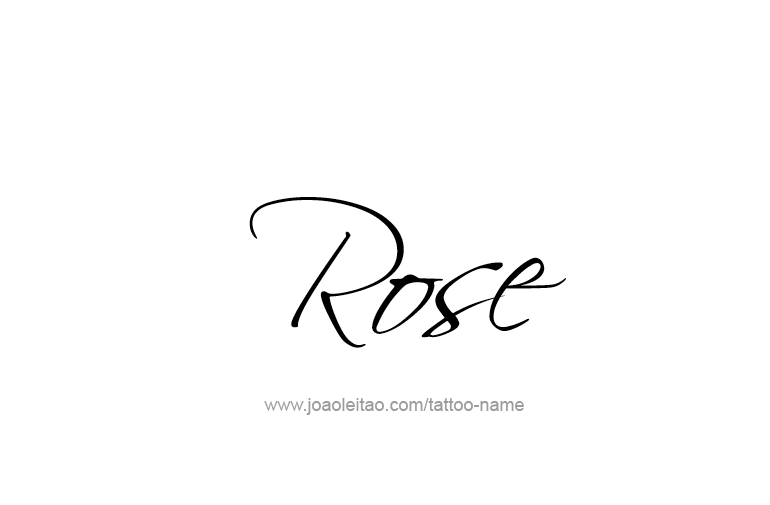 Tattoo Design Name Rose  