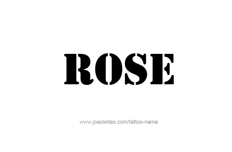 Tattoo Design Name Rose  