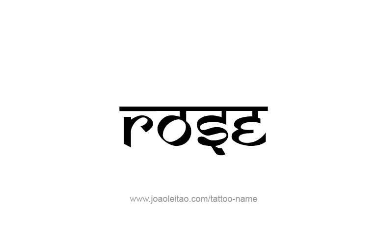 Tattoo Design Name Rose  