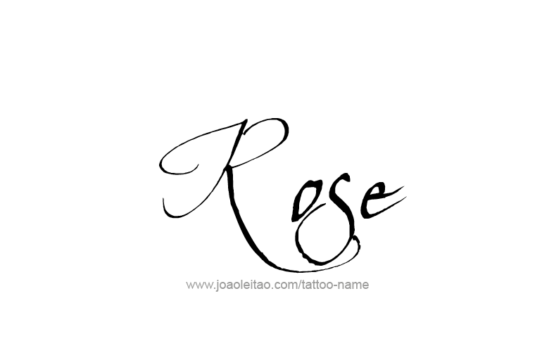 Tattoo Design Name Rose  