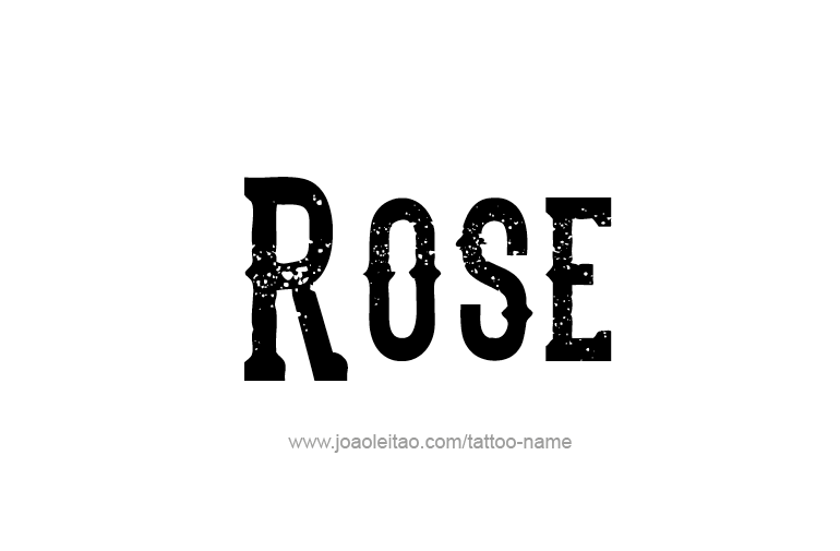 Tattoo Design Name Rose  