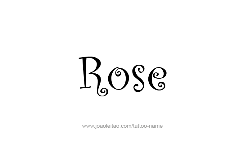 Tattoo Design Name Rose  