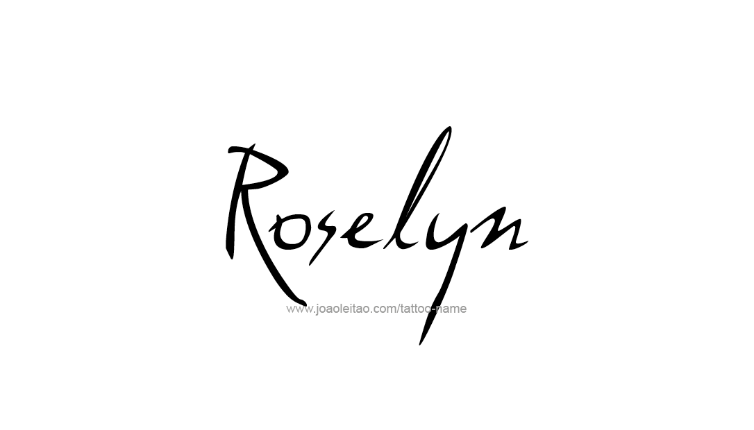 Tattoo Design Name Roselyn  