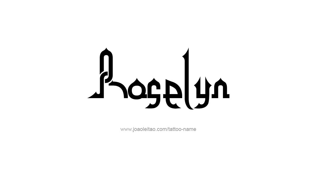 Tattoo Design Name Roselyn  