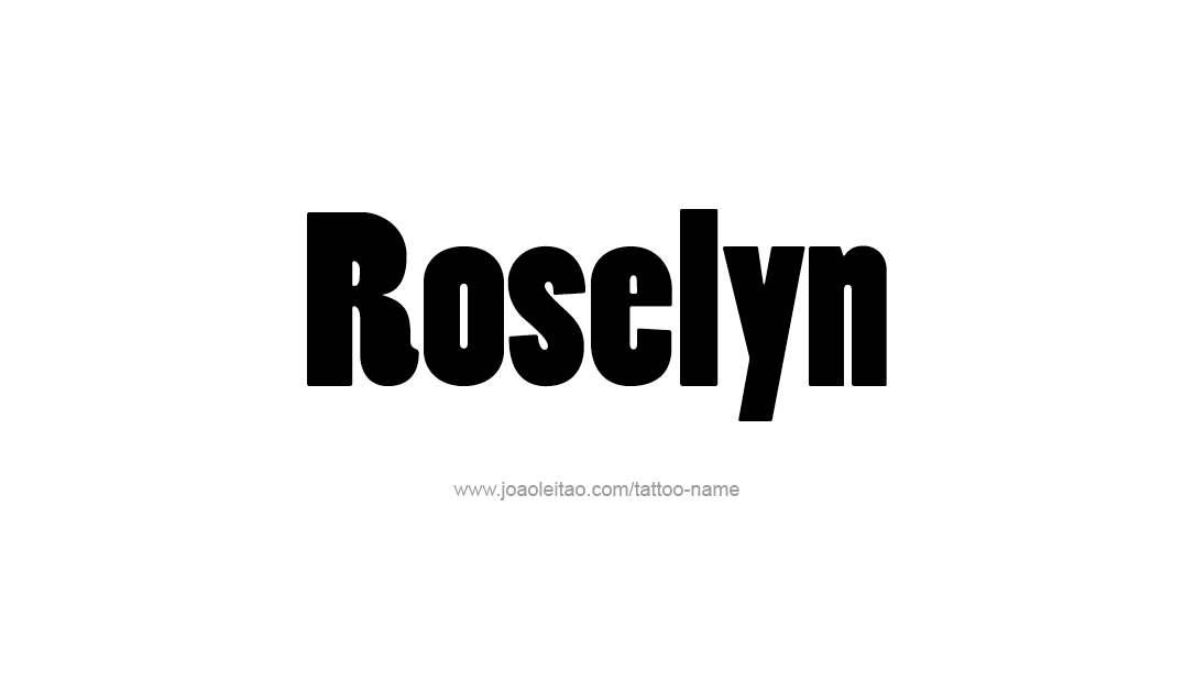 Tattoo Design Name Roselyn  