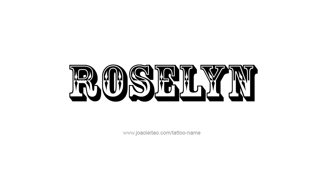 Tattoo Design Name Roselyn  