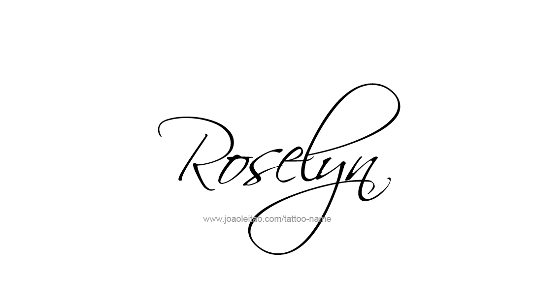 Tattoo Design Name Roselyn  