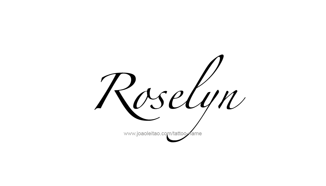 Tattoo Design Name Roselyn  