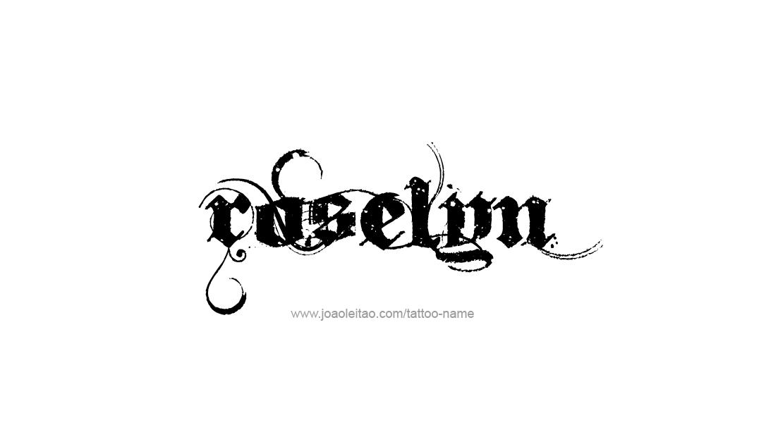 Tattoo Design Name Roselyn  