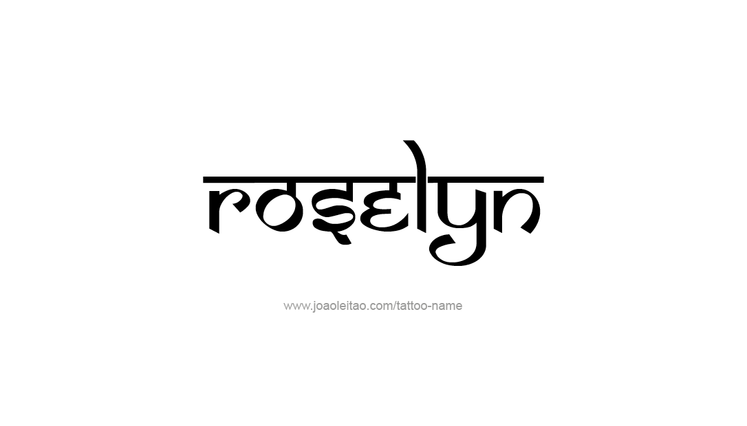 Tattoo Design Name Roselyn  