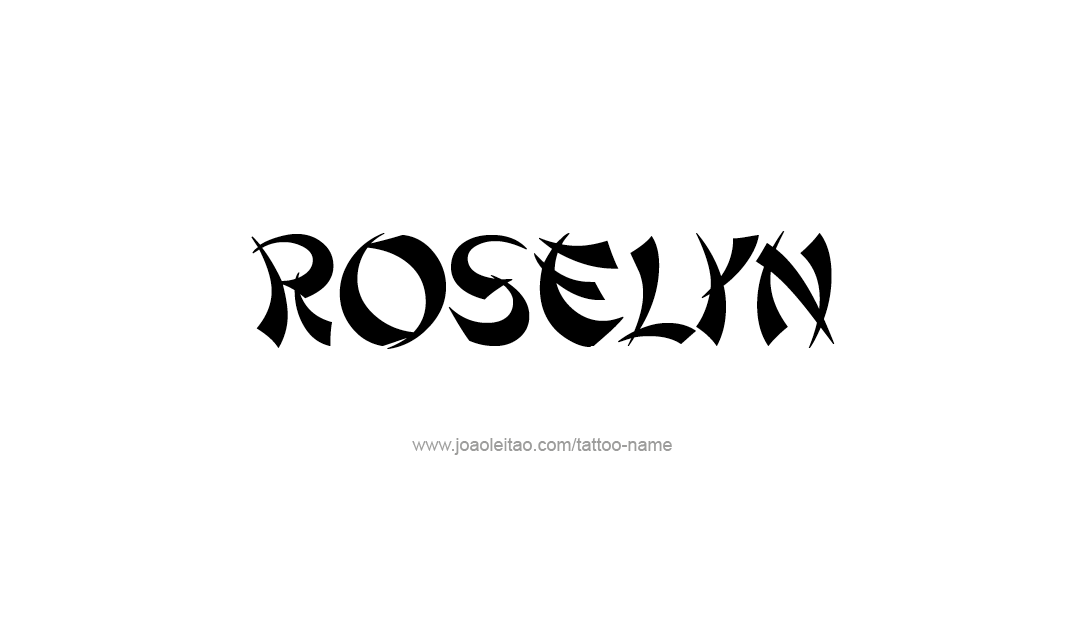Tattoo Design Name Roselyn